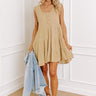 Long Time Coming Shift Dress In Beige Image - 1