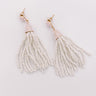 Vibrant Vibes Beaded Earrings In White Image - 1