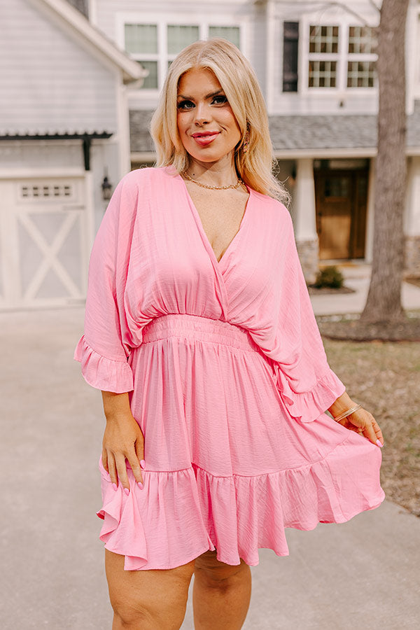 Daytona Date Night Dress In Pink Curves Image - 3