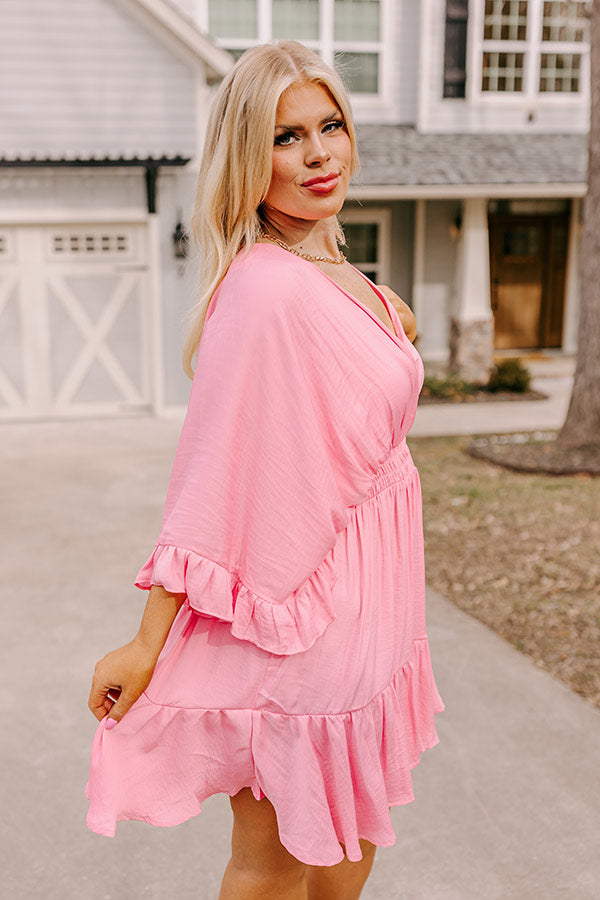Daytona Date Night Dress In Pink Curves Image - 5