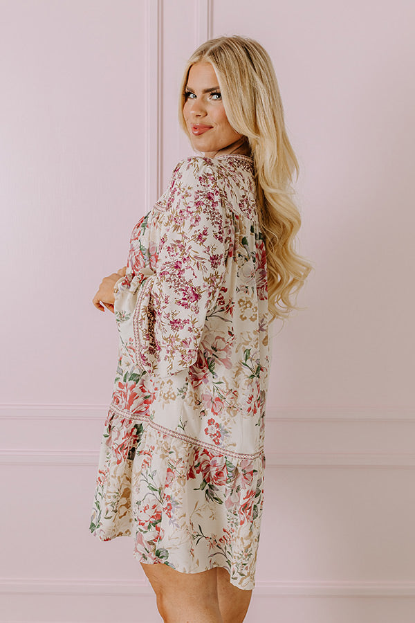 Better Be Brunch Shift Dress in Cream Curves Image - 4