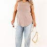 Backyard BBQ Shift Tank In Taupe Curves Image - 1