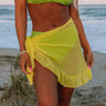 Clear Waters Ruffle Sarong In Yellow Image - 1