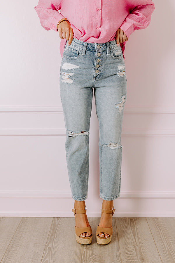 The Leith High Waist Distressed Jean