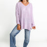 Reaching For Something Knit Sweater In Lavender Image - 1