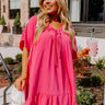 Malibu Villa Shift Dress in Pink Curves Image - 1