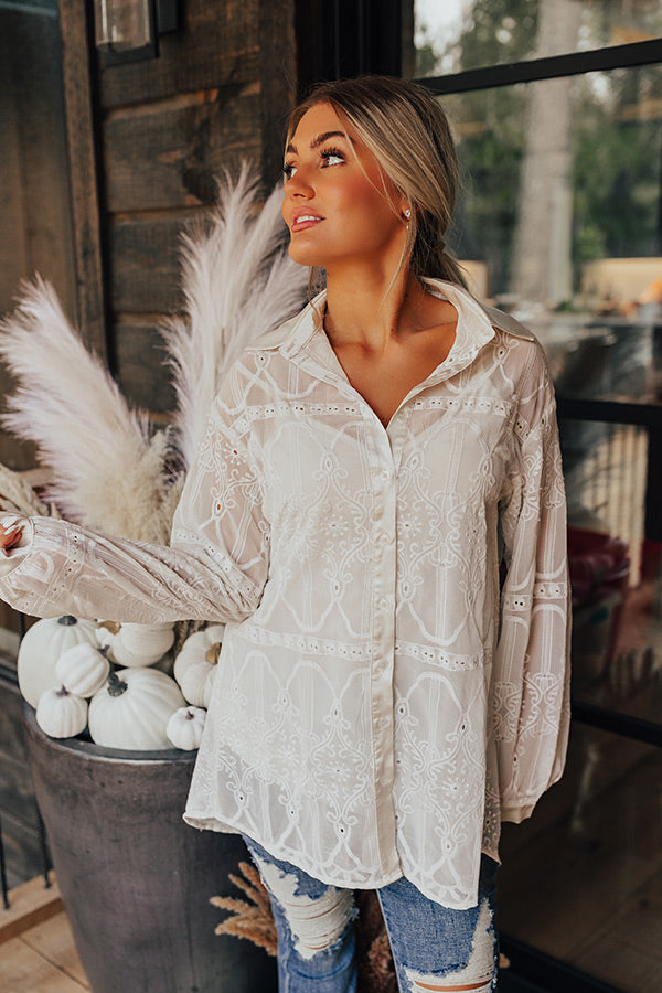 Coastal Couture Embroidered Tunic Top