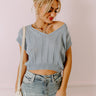 Moonlit Bay Knit Top In Airy Blue Image - 1
