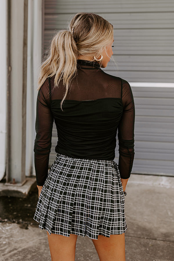 Authentic Affection Mesh Top Image - 4