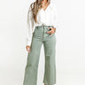 The Adriana High Waist Wide Leg Jean in Pear Image - 1