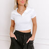 Stay Elevated Crop Top In White Image - 1