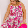 Seaside Splendor Floral Dress in Hot Pink Curves Image - 1