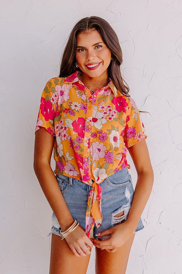 Blissful Beats Floral Top Image - 2
