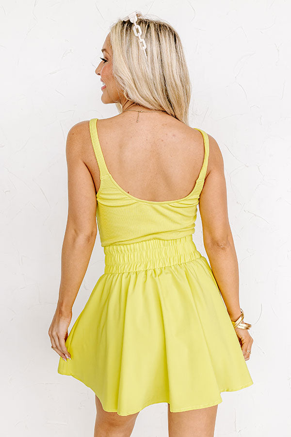 Active Vibe Athletic Dress In Lime Punch • Impressions Online Boutique