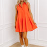 Feeling Refined Mini Dress In Tangerine Image - 1