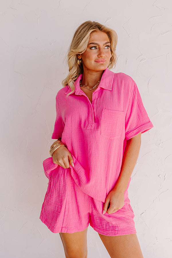 Coastal Bliss Top In Pink Image - 2
