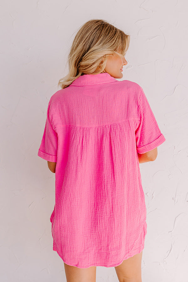 Coastal Bliss Top In Pink Image - 3