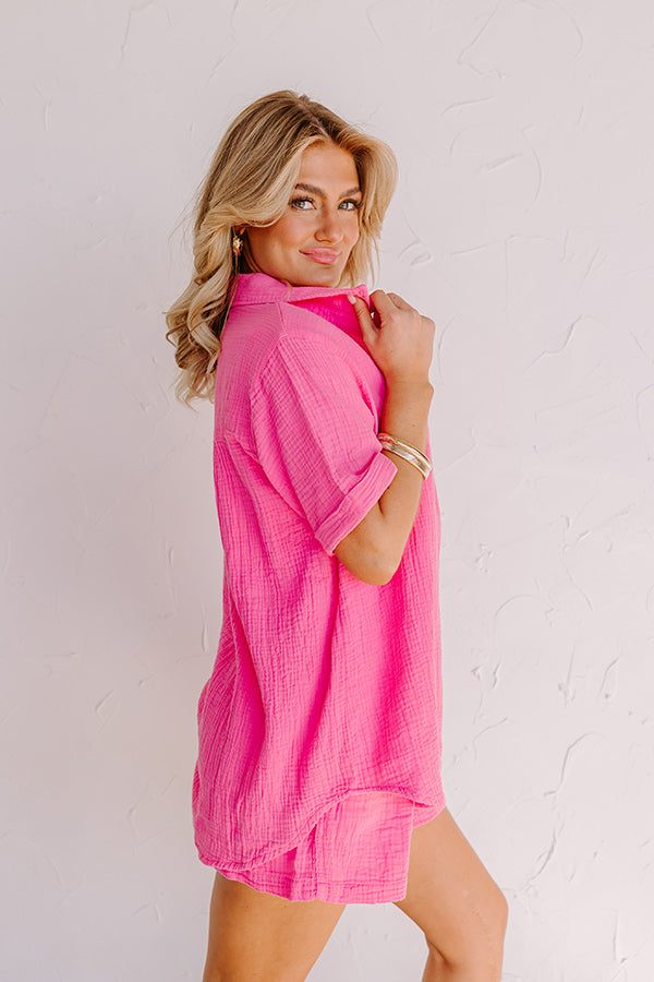Coastal Bliss Top In Pink Image - 4
