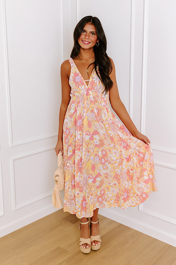 Sunshine Situation Floral Midi Image - 1