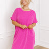 Pretty Stroll T-Shirt Dress in Orchid Curves Image - 1