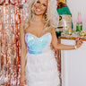 Dazzling Delight Sequin Mini Dress in White Image - 1