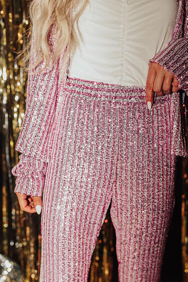 Dazzling Delight High Waist Sequin Pants • Impressions Online Boutique