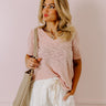 Sun And Sand Knit Top In Pink Image - 1