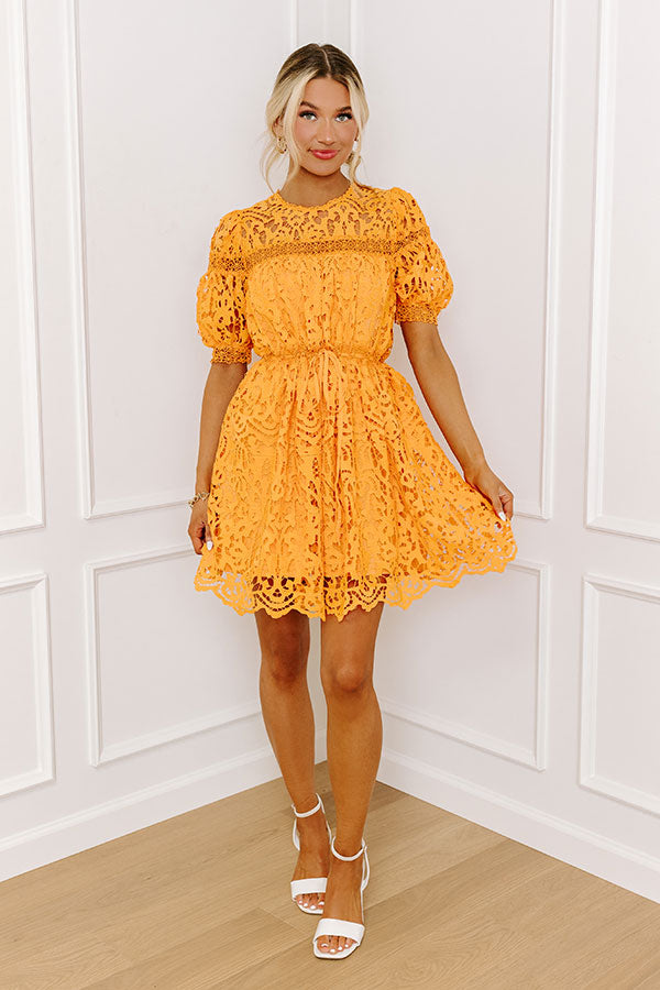 Forever Chic Crochet Mini Dress