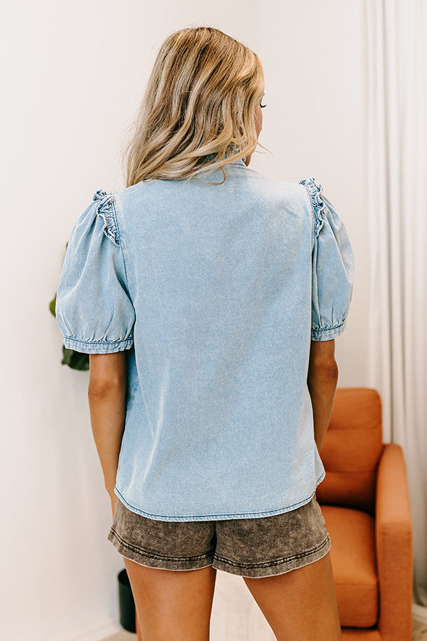 Radiant Road Denim Top Image - 3
