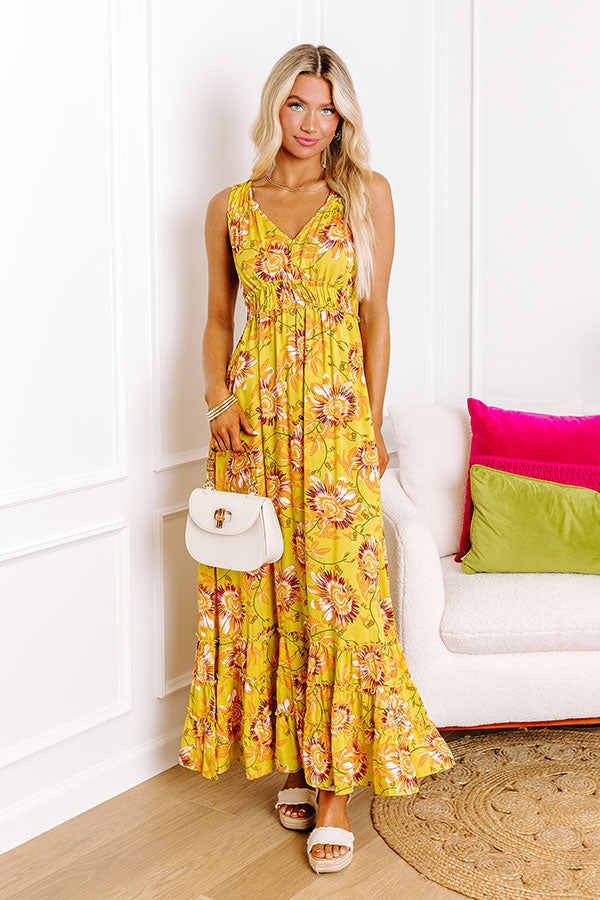 Stay Spirited Floral Maxi Dress