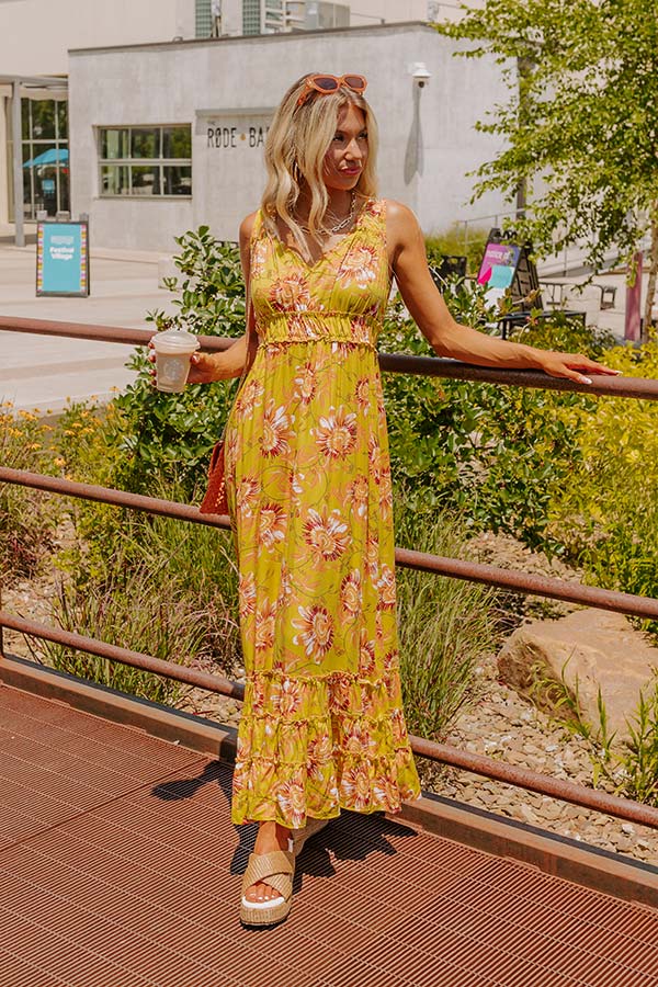 Stay Spirited Floral Maxi Dress Image - 1