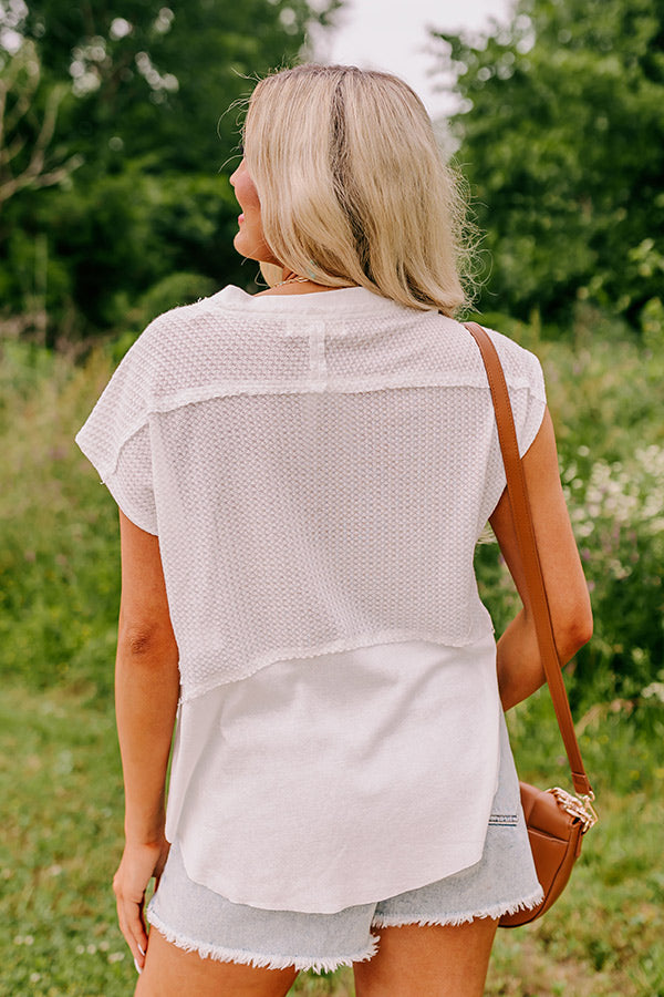 Comfort Show Waffle Knit Top Image - 3