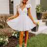 Hampton Hideout Lace Up Dress In White Image - 1