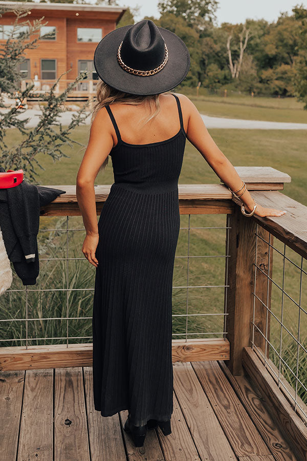 Wit And Wonder Maxi Dress In Black Image - 5