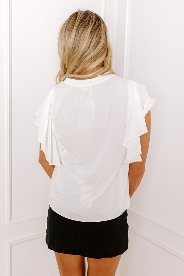 Memorial Moment Top In White Image - 3