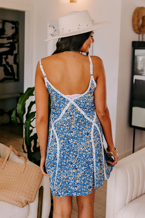 Odds And Ends Shift Dress In Blue Image - 4