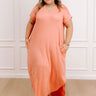 Just My Type T-Shirt Maxi In Peach Curves Image - 1