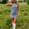 Beyond The Stage Denim Mini Dress In Light Wash Image - 1