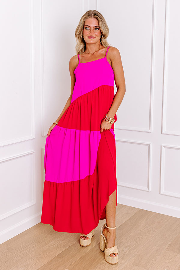 YOURS TO KEEP COLOR BLOKED MAXI DRESS main image 1