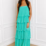 Dreamy Mood Pleated Midi In Turquoise Image - 1