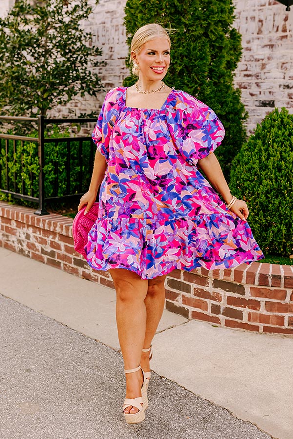 Sunny With A Chance Of Blooms Shift Dress Curves