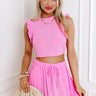 Al Fresco Fling Ruffle Crop Top Image - 1