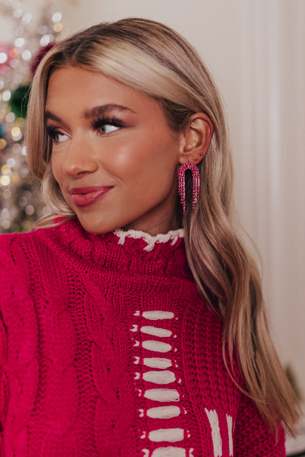 Really Radiant Earrings in Fuchsia Image - 1