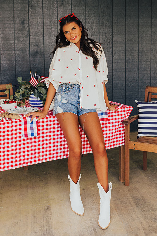 American Anthem Embroidered Button Up Image - 2