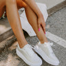  ivory The Kimora Metallic Sneaker In Iridescent 