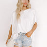 Poised Romance Embellished Top In White Image - 1