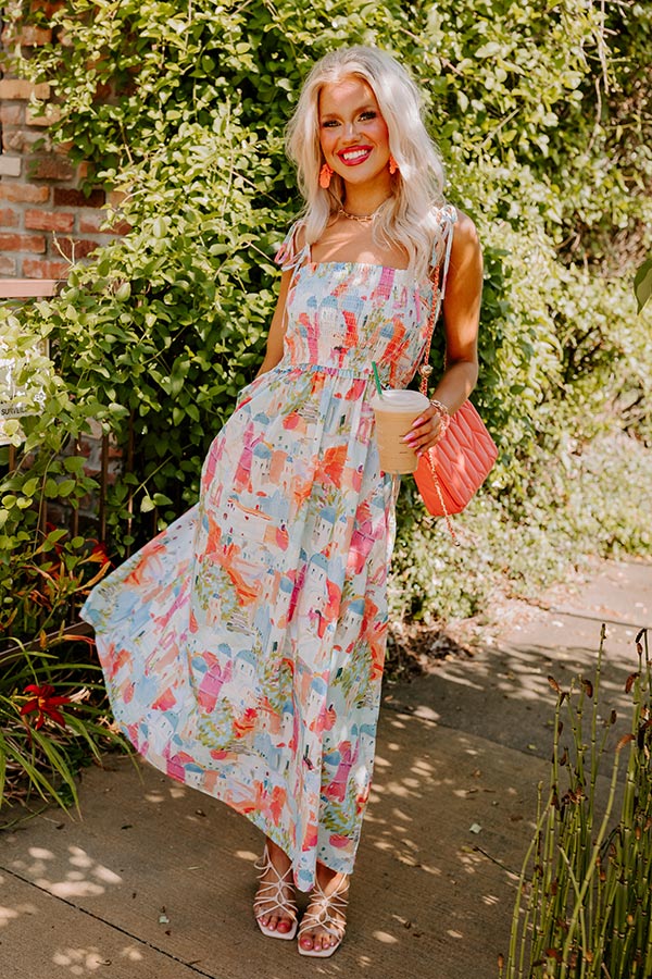 Shine The Light Smocked Midi Image - 3