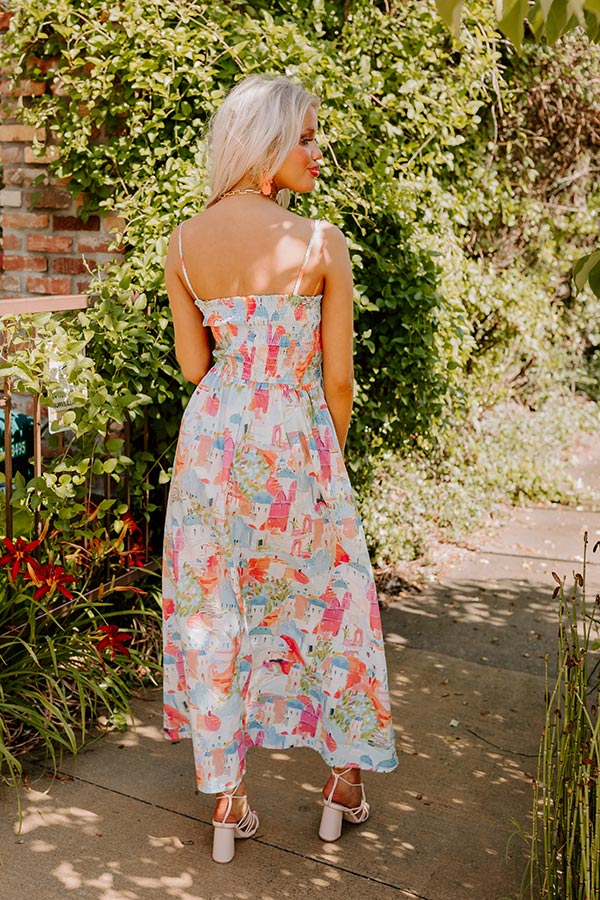 Shine The Light Smocked Midi Image - 4