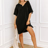 Calm And Centered Shift Dress In Black Image - 1