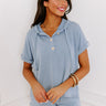 Take A Holiday Top In Airy Blue Image - 1
